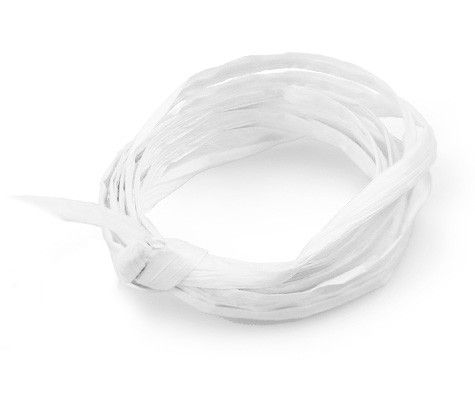 White - Paper Raffia Ribbon - 100 Yards