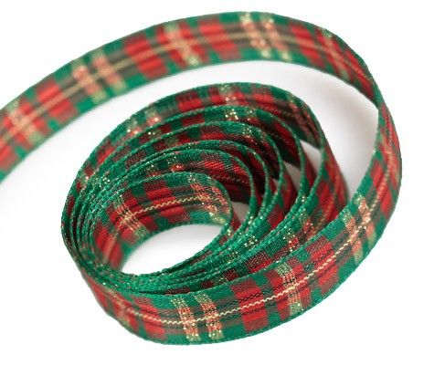 Plaid - Christmas Ribbon - 7/8" x 25 Yards
