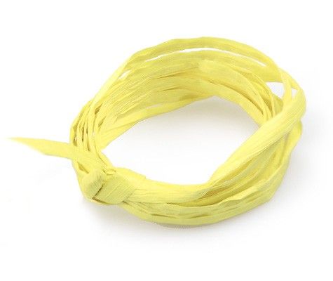 Yellow - Paper Raffia Ribbon - 100 Yards