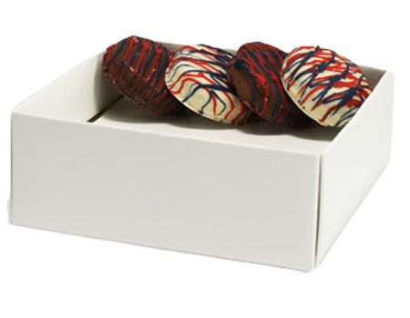 1369LB White - Candy Layer Board - (8 & 16 oz) 5-3/8 x 5-3/8"