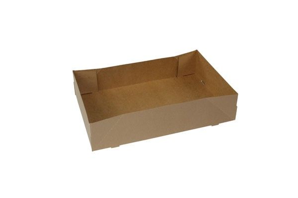 Natural Kraft - Donut Tray - 13-1/2 x 9 x 3" (4 Corner - Glued)