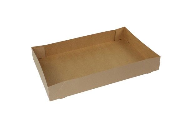 Natural Kraft - Donut Tray - 17-1/4 x 11 x 2-1/2" (4 Corner - Glued)