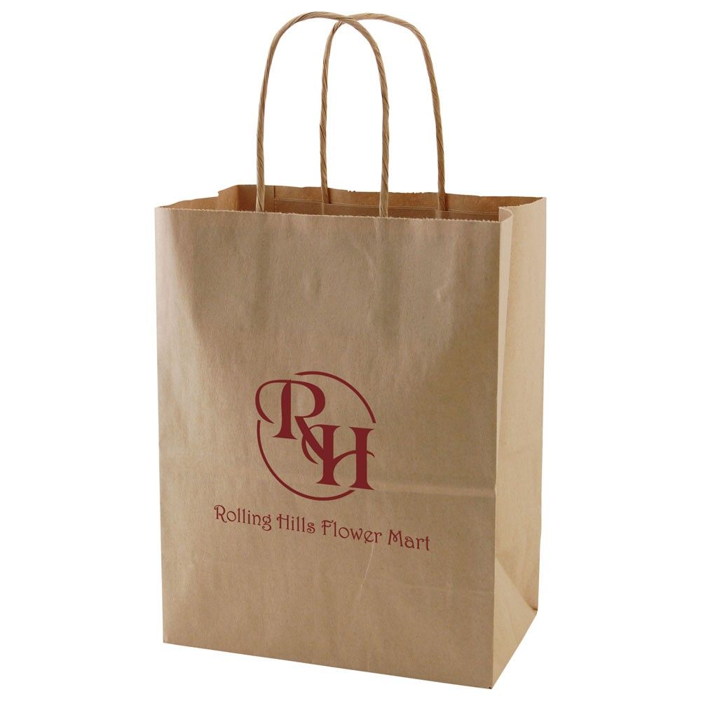 Natural Kraft - Shopping Bag - 8 x 4-3/4 x 10-3/8"