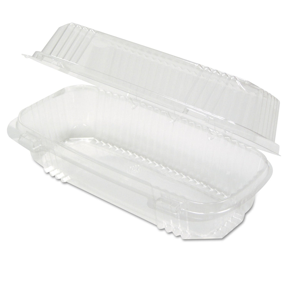 Pactiv Evergreen ClearView SmartLock Hinged Lid Container, 23 oz, 8.5 x 4 x 2.5, Clear, Plastic, 250/Carton