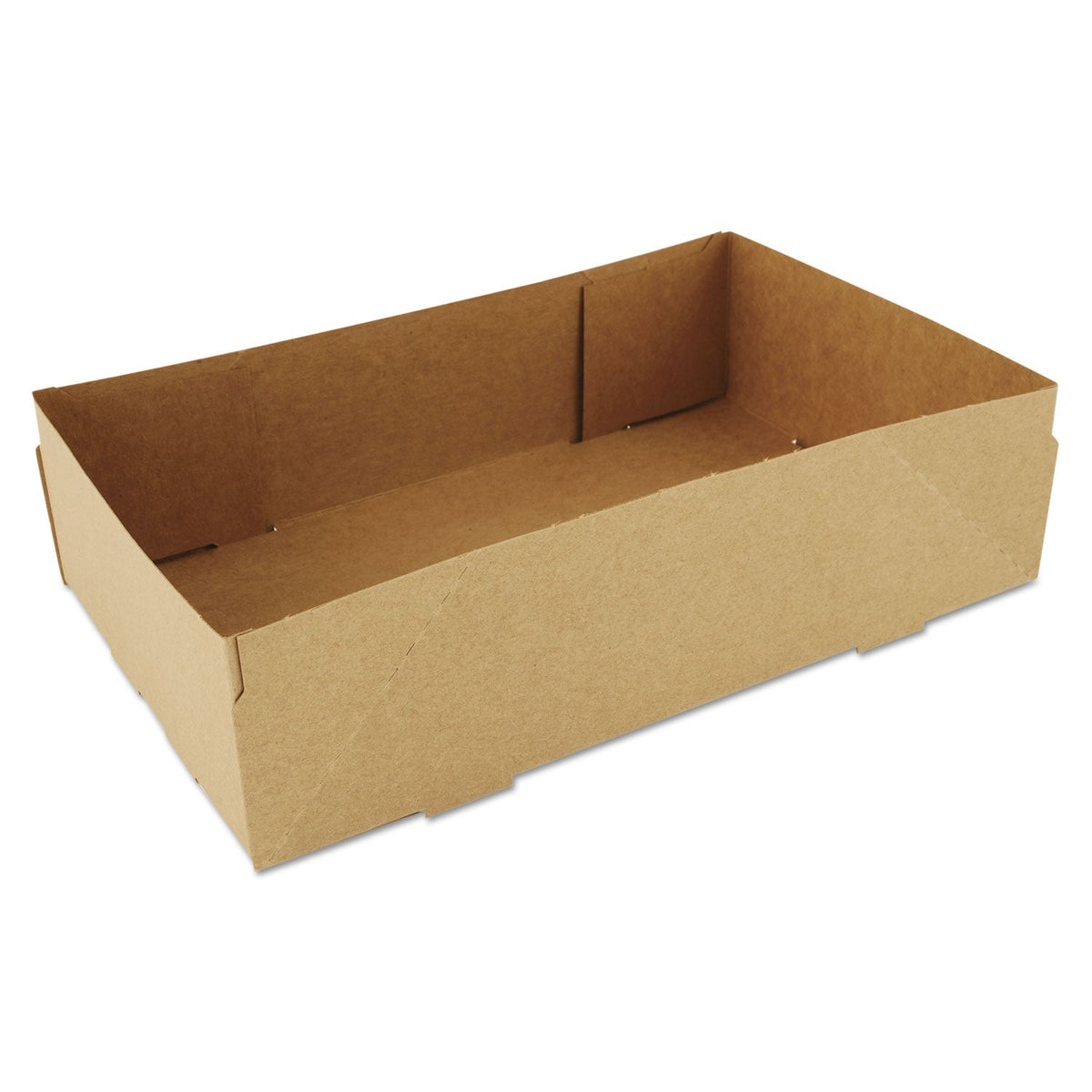 SCT 4-Corner Pop-Up Food and Drink Tray, 8.63 x 5.5 x 2.25, Brown, Paper, 500/Carton