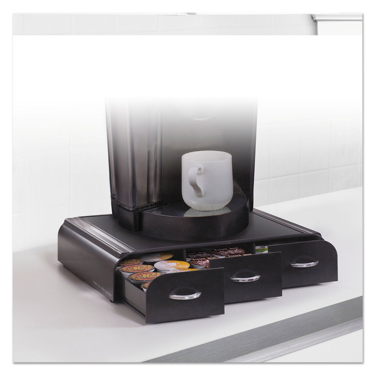Mind Reader Anchor 36 Capacity Coffee Pod Drawer, 13.46 x 12.87 x 2.72, Black