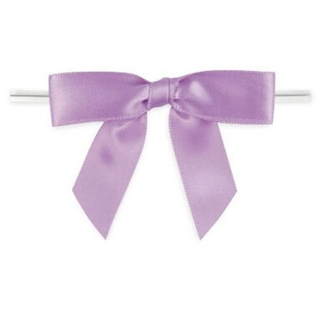Lavender - Bow with Twist Tie - 2-3/4" Width Bow - 4" Twist Tie