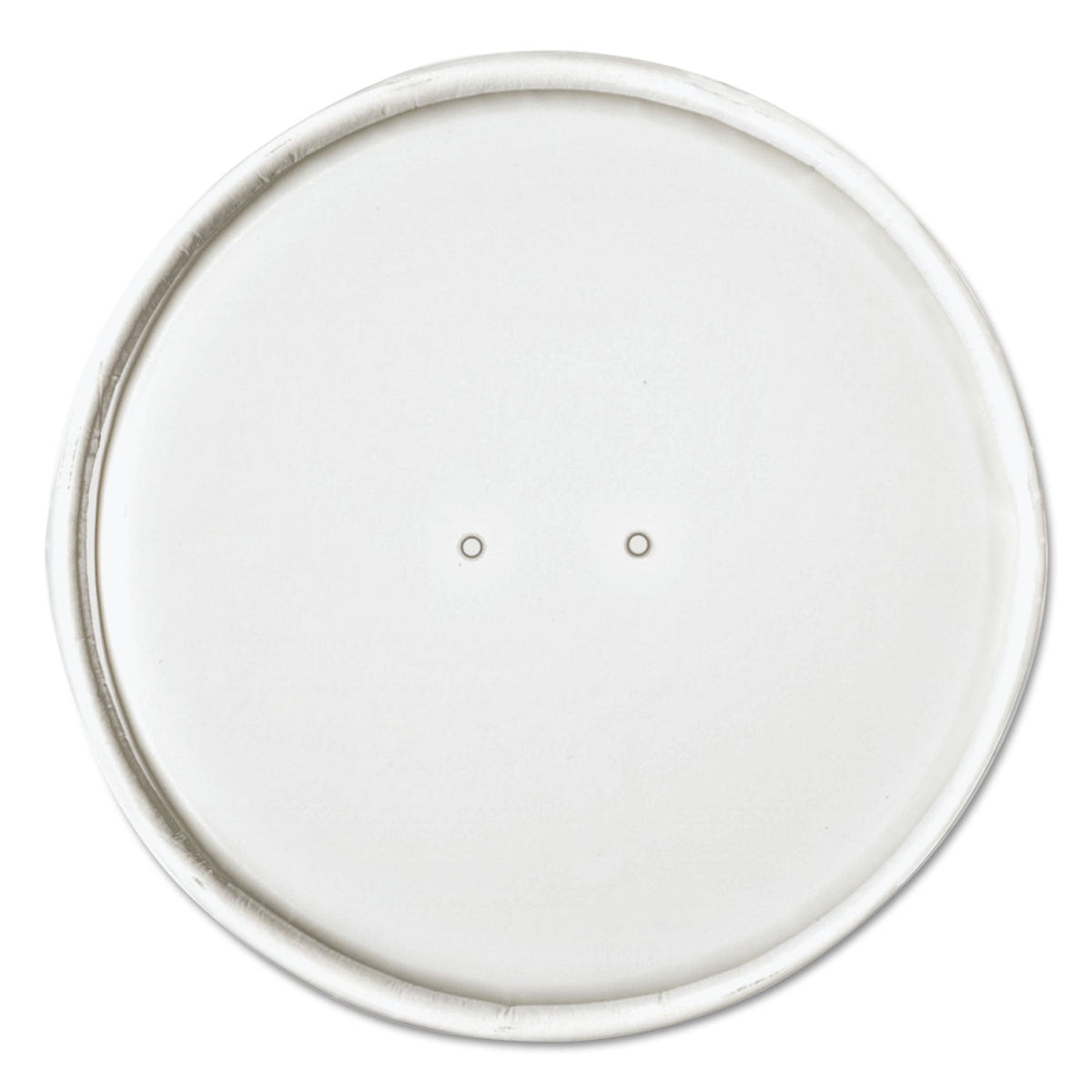 Dart Paper Lids for 32 oz Food Containers, Vented, 4.6" Diameter x 0.7"h, White, 25/Bag, 20 Bags/Carton