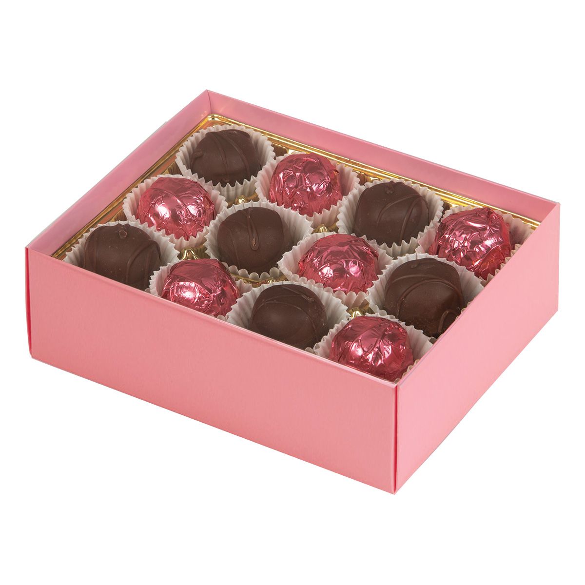 Pink - Macaron Box Base - Base (2 Layer - 24 Pc.) 6-3/8 x 4-3/4 x 2"