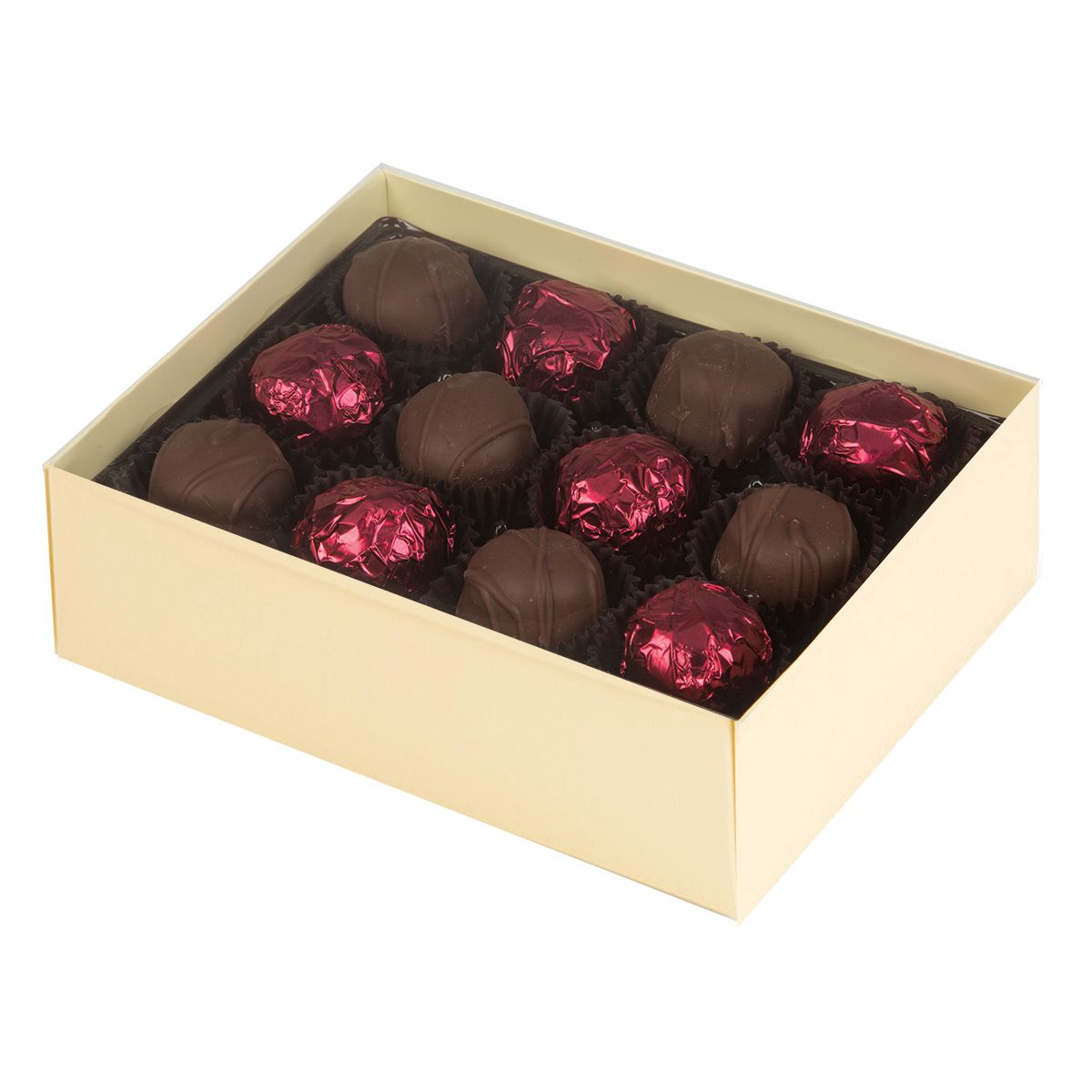 Cream - Candy Box Base - Base (2 Layer - 24 Pc.) 6-3/8 x 4-3/4 x 2"