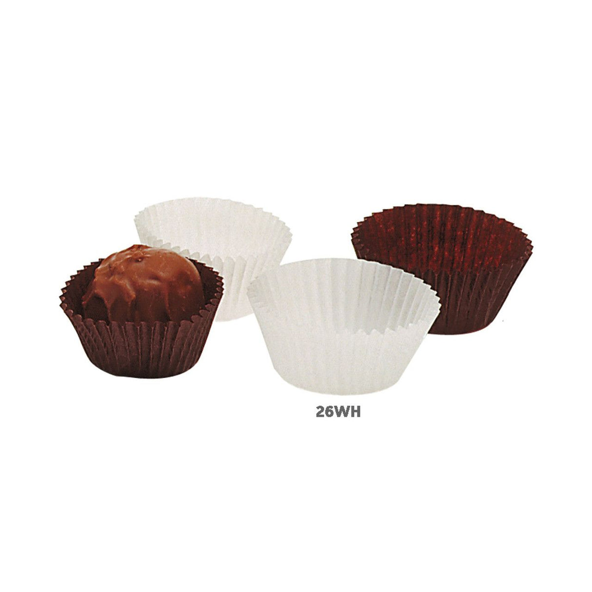 White - Candy Cups - 1-1/4" (Dia) x 7/8" (H)
