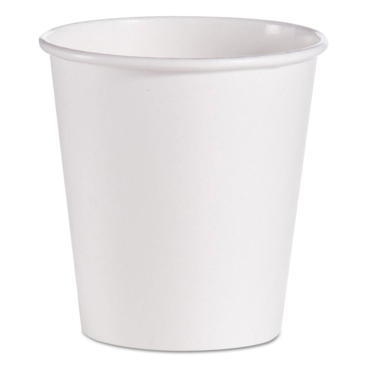 Dart Single-Sided Poly Paper Hot Cups, 10 oz, White, 1,000/Carton