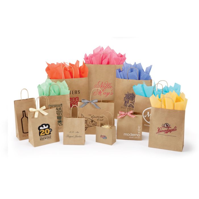 Natural Kraft Shopping Bags