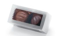 Frosted Clear - Window Candy Box - (2 Pc.) 2-3/4 x 1-3/8 x 1-3/8"