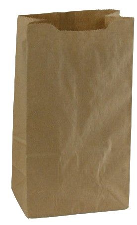 Natural Kraft - Grease Resistant SOS Bag - (4 lb) 5 x 3-1/8 x 9-5/8"