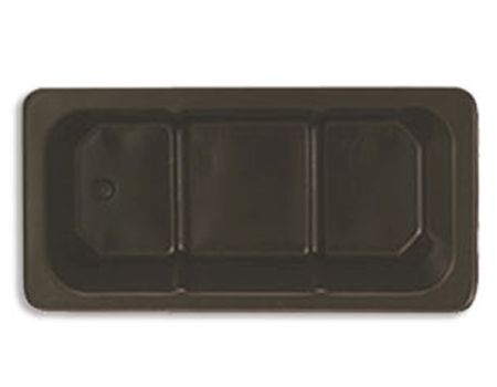 Brown-2711 - Auto-Bottom Rectangle Tray - (1 lb Auto-Bottom) 6-15/16 x 3-5/16 x 2"