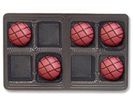 Brown-2741 - Rectangle Candy Tray - (1/2 lb) 6-15/16 x 4-3/8 x 7/8"