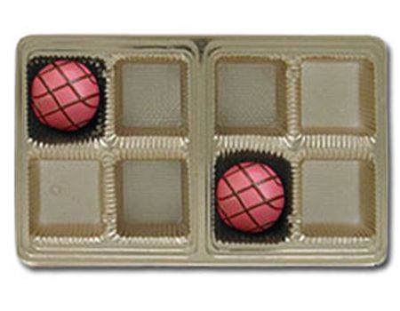 Gold-2742 - Rectangle Candy Tray - (1/2 lb) 6-15/16 x 4-3/8 x 7/8"