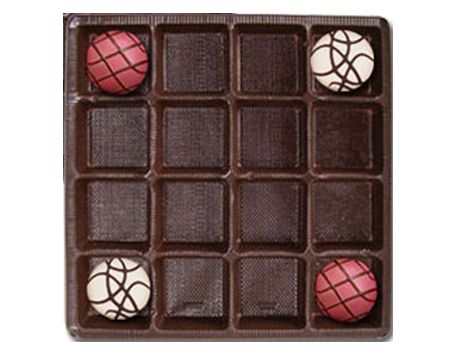 Brown-2808 - Square Candy Tray - (8 oz) 5-1/2 x 5-1/2 x 15/16"