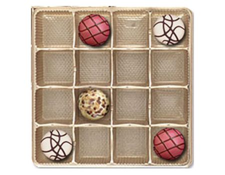 Gold-2810 - Square Candy Tray - (8 oz) 5-1/2 x 5-1/2 x 15/16"