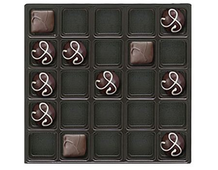 Brown-2820 - Square Candy Tray - (16 oz) 7-7/16 x 7-7/16 x 15/16"