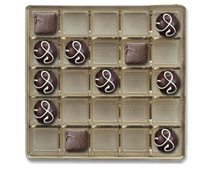 Gold-2822 - Square Candy Tray - (16 oz) 7-7/16 x 7-7/16 x 15/16"