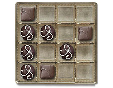 Gold-2902 - Square Candy Tray - (24 oz) - 9-3/4 x 9-3/4 x 15/16"