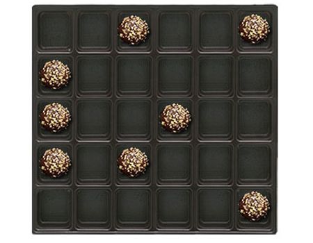 Brown-2910 - Square Candy Tray - (24 oz) - 9-3/4 x 9-3/4 x 15/16"