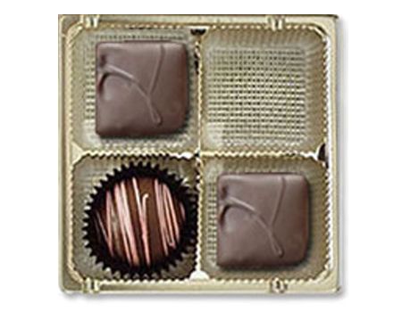 Gold-2807 - Square Candy Tray - (3 oz) 3-7/16 x 3-7/16 x 15/16"