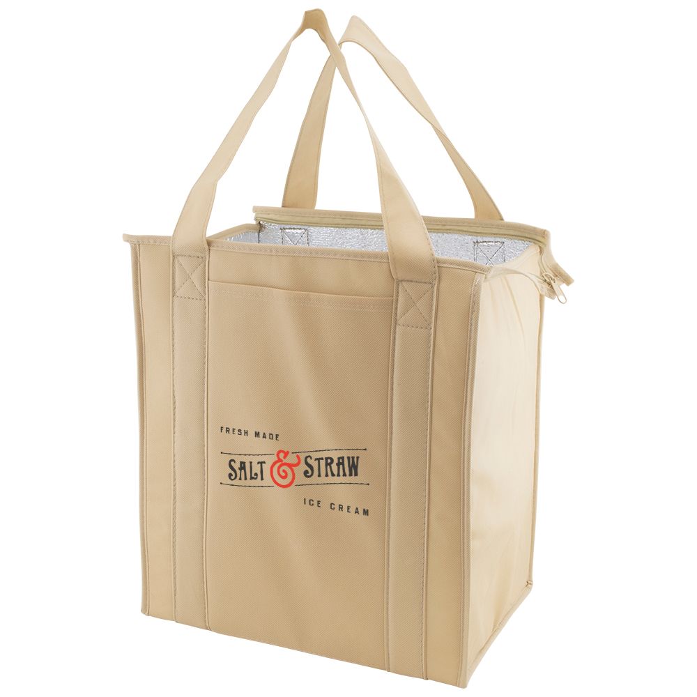 Natural - Reusable Thermo Tote - 13 x 10 x 15" (20 in. Handle)