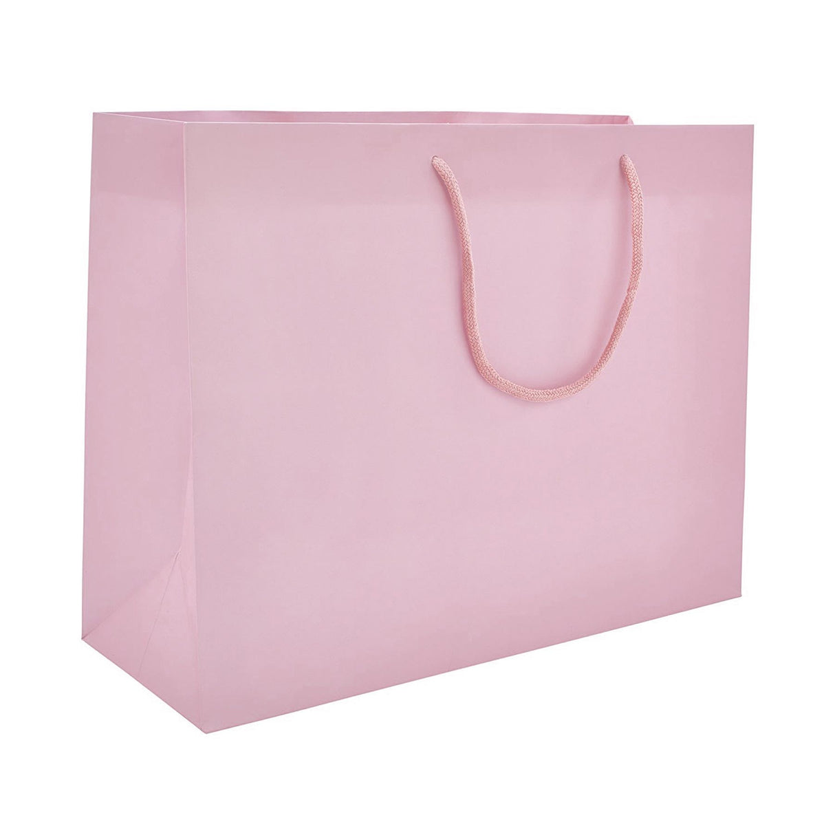 Matte Pastel Pink - Matte Euro Tote - 13 x 5 x 10"