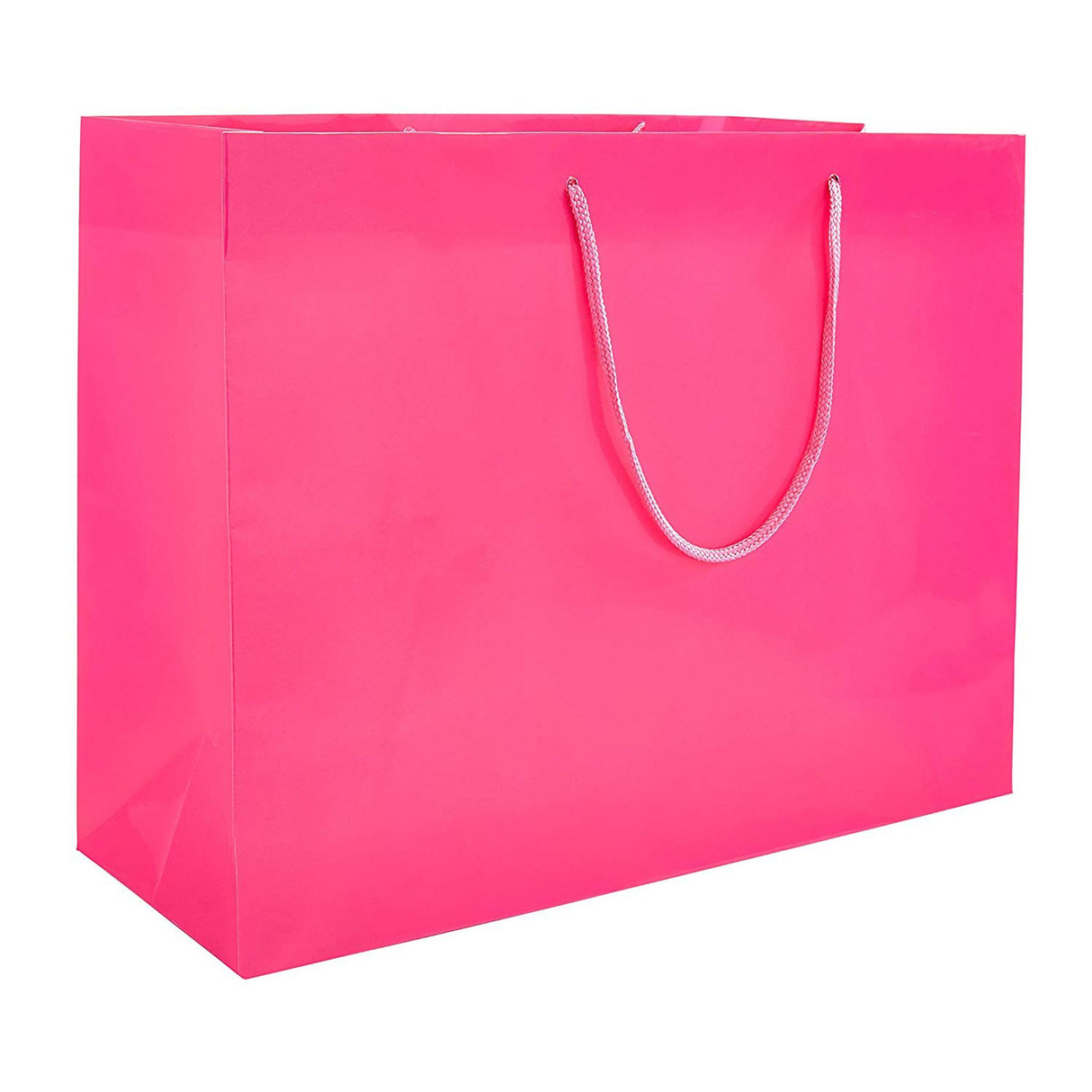 Matte Hot Pink - Matte Euro Tote - 16 x 4-3/4 x 13"