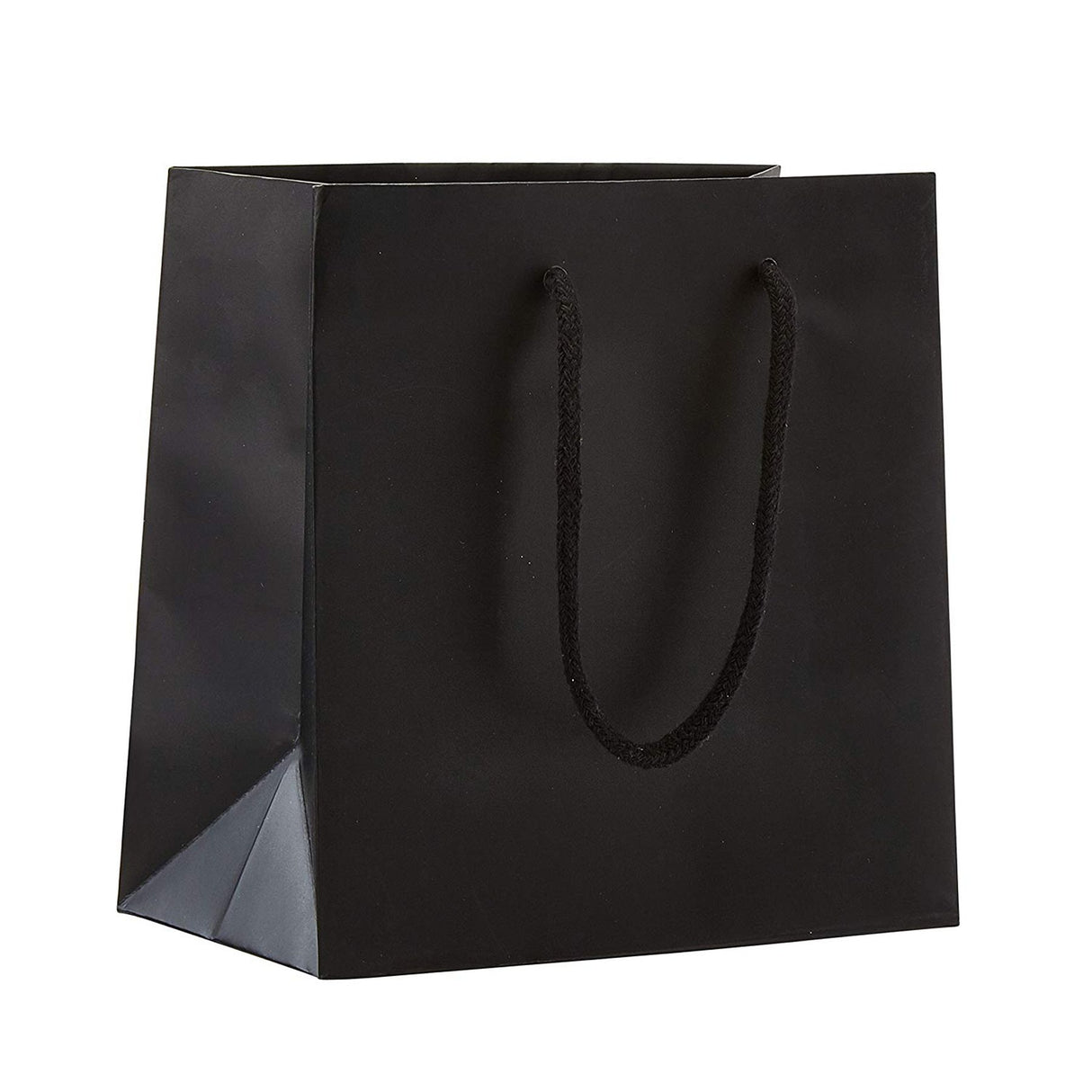 Matte Black - Matte Euro Tote - 6-1/2 x 3-1/2 x 6-1/2"