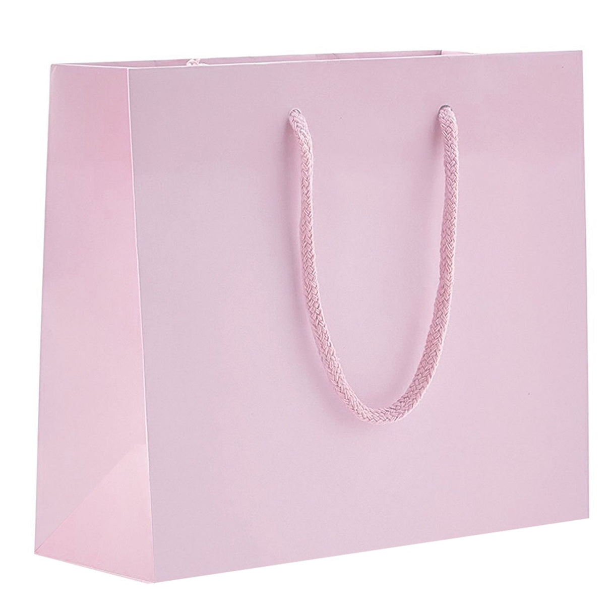 Matte Pastel Pink - Matte Euro Tote - 6-1/2 x 3-1/2 x 6-1/2"