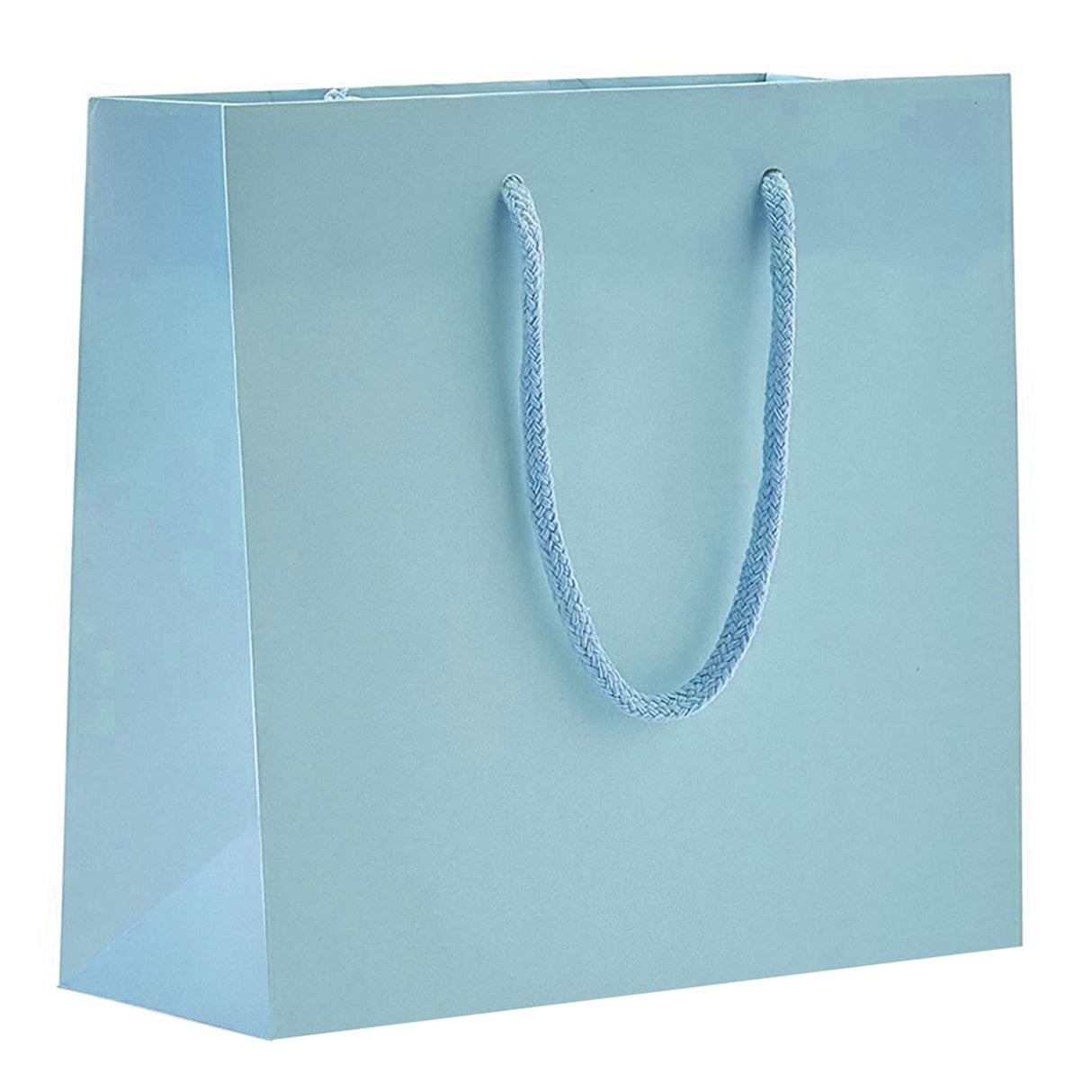 Matte Powder Blue - Matte Euro Tote - 6-1/2 x 3-1/2 x 6-1/2"