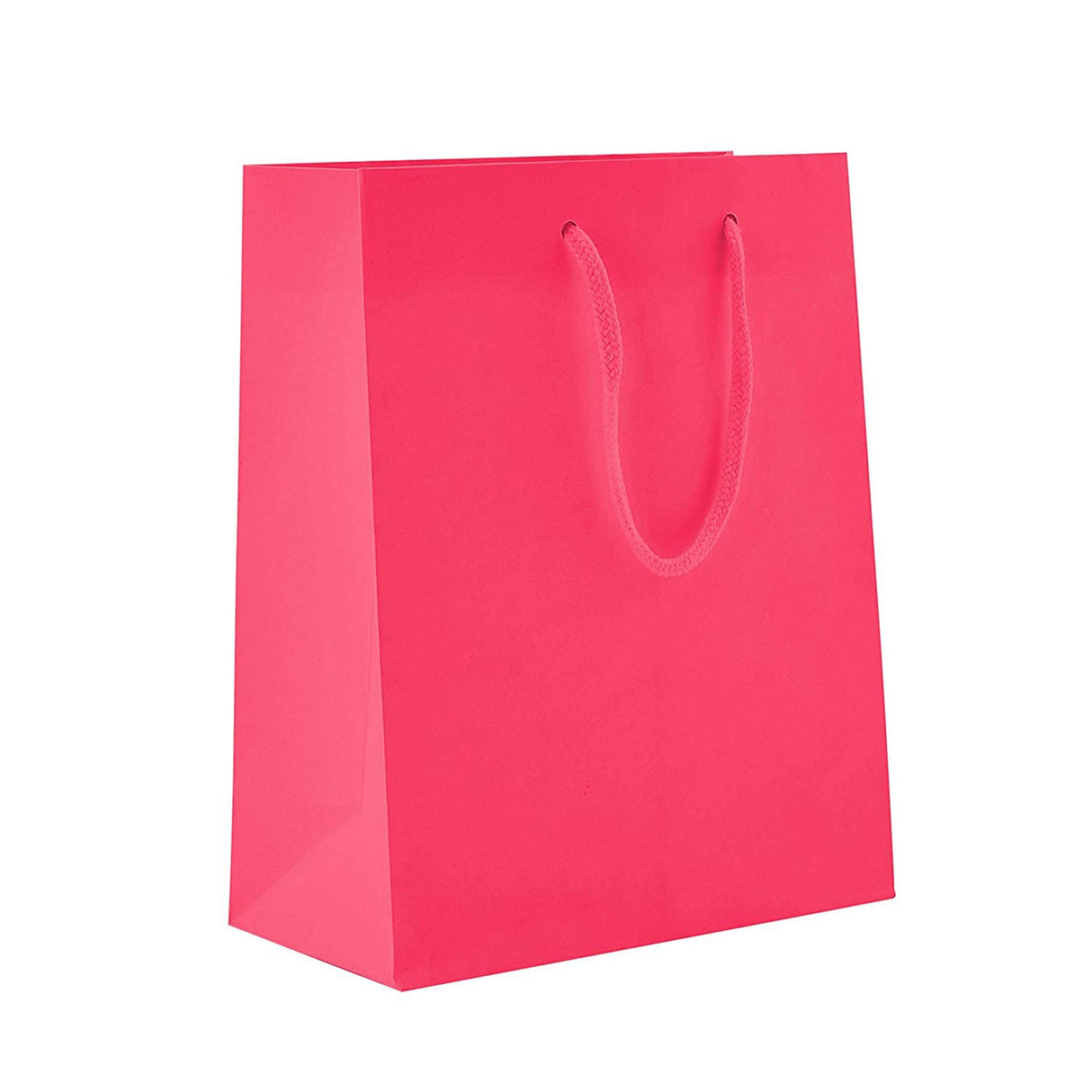 Matte Hot Pink - Matte Euro Tote - 8 x 4 x 10"