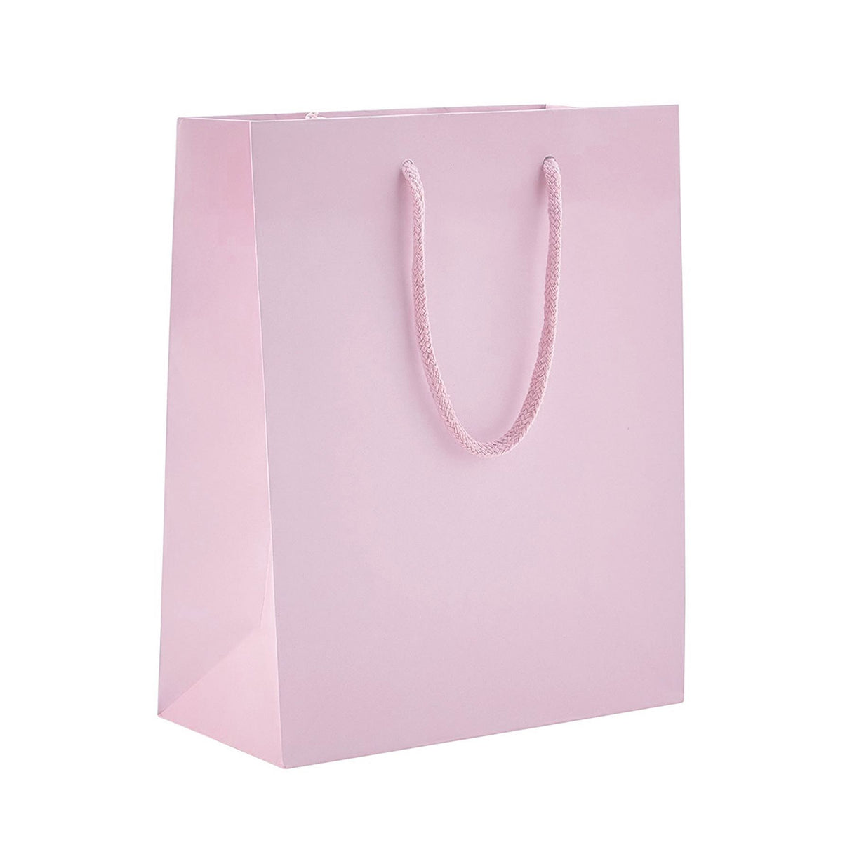 Matte Pastel Pink - Matte Euro Tote - 8 x 4 x 10"