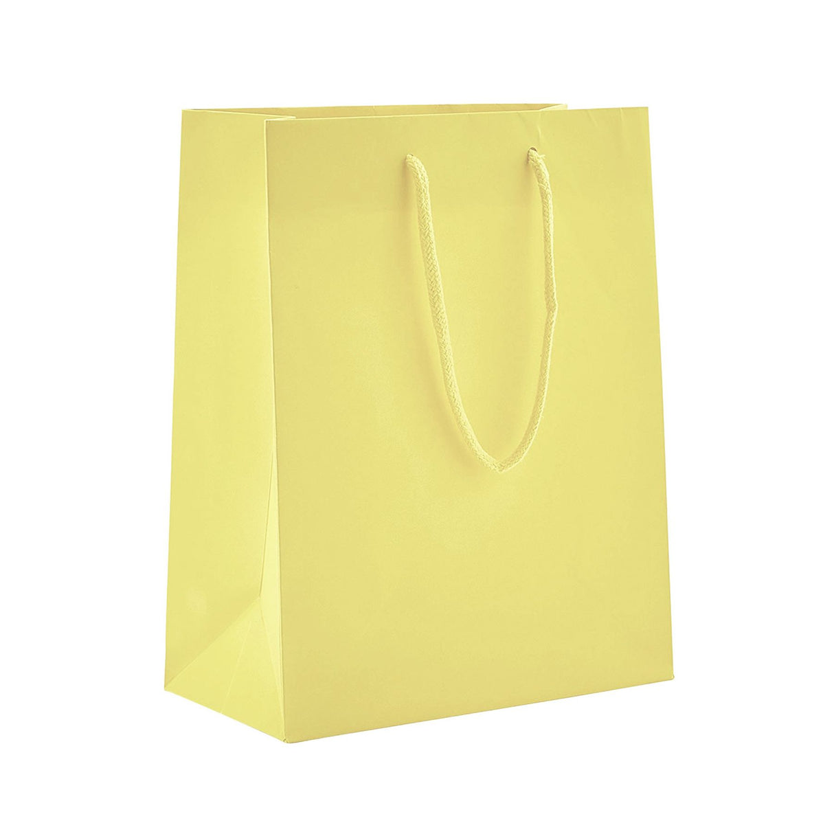 Matte Pastel Yellow - Matte Euro Tote - 8 x 4 x 10"