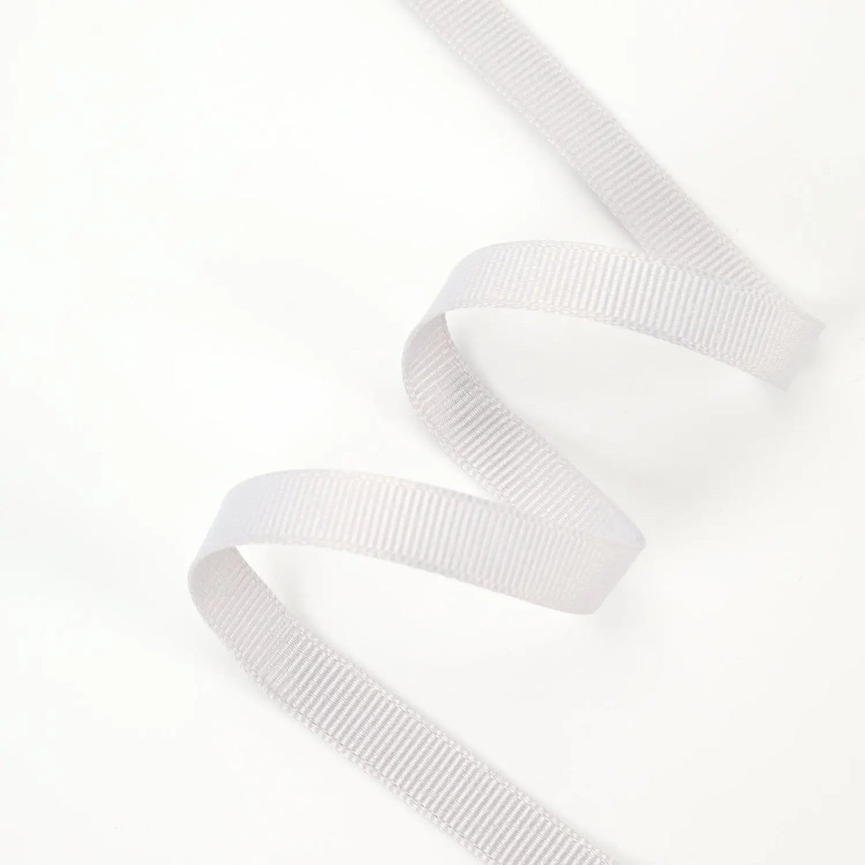 Textured Grosgrain Ribbon | Shell Grey (007)