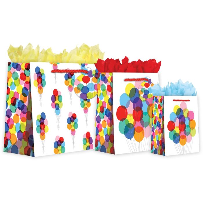 Bunch of Balloons Gift Bags, Wrapping Paper, & Mailers