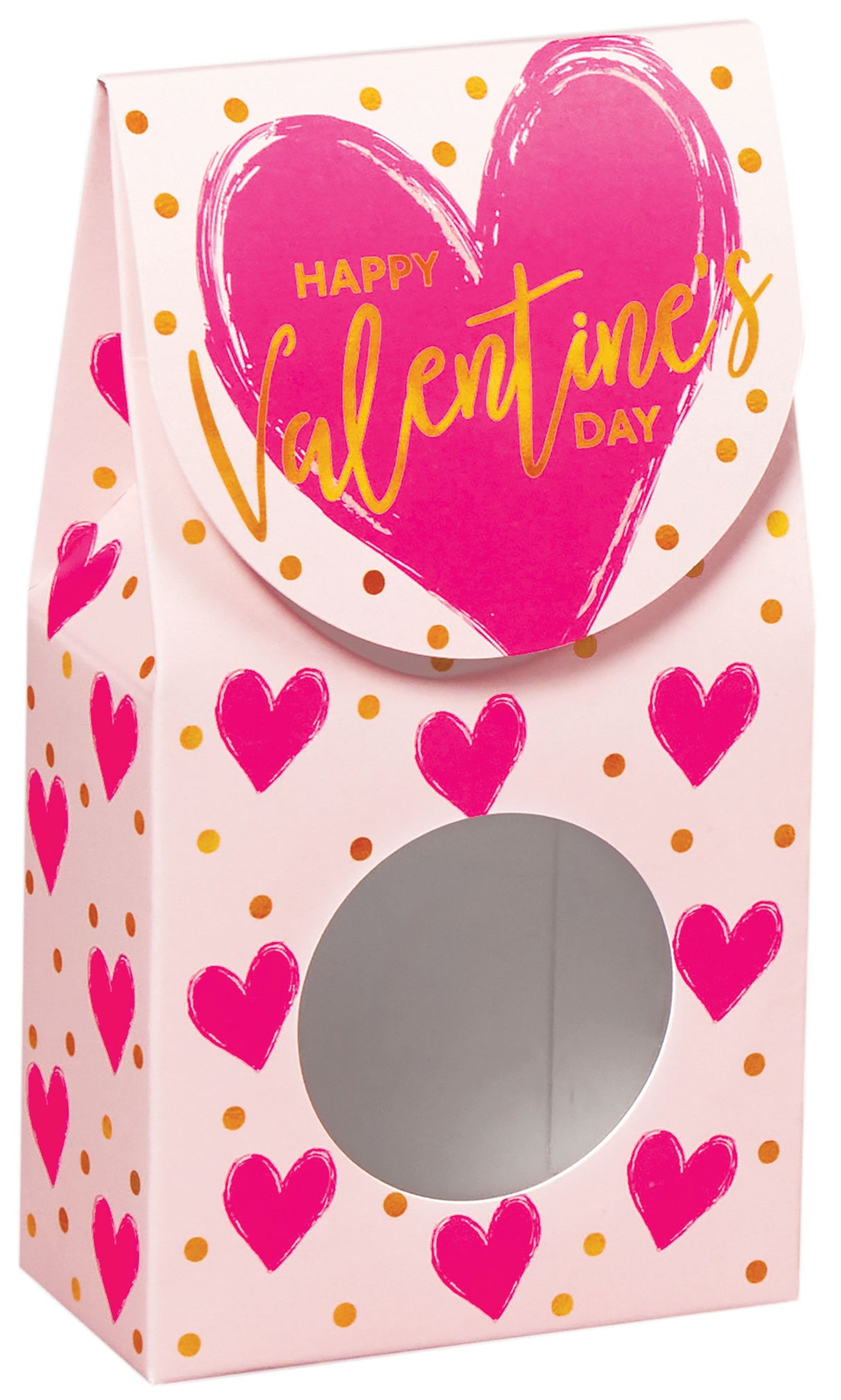 Painted Hearts - Gourmet Candy Box - 3-1/2 x 1-3/4 x 6-1/2"