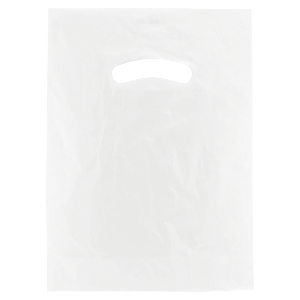 Frosted Clear - Merchandise Bag - Die Cut Handle - 9 x 12" (2.5 mil)