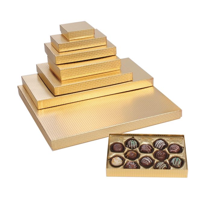 Gold Diamond Rigid Candy Boxes