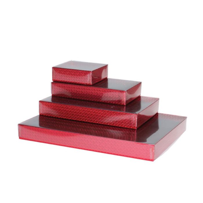 Red Diamond - Clear Lid Rigid Candy Boxes