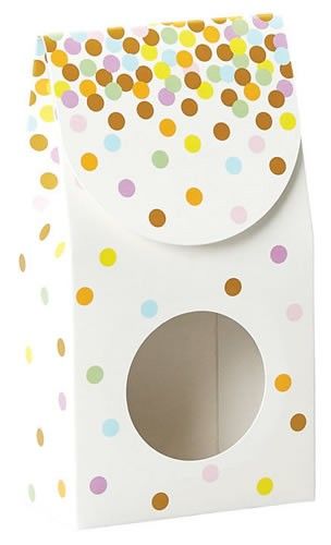 Pastel Confetti - Gourmet Candy Box - 3-1/2 x 1-3/4 x 6-1/2"