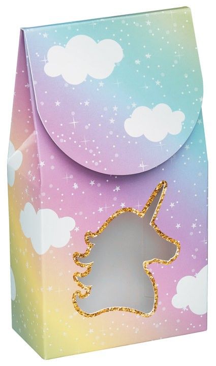 Glitter Unicorn - Gourmet Candy Box - 3-1/2 x 1-3/4 x 6-1/2"