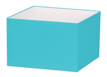 Robin's Egg Blue - Gift Box Base - 6 x 6 x 4"