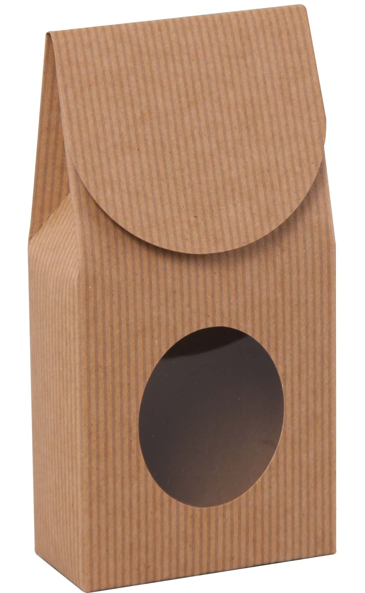 Kraft Stripes - Gourmet Candy Box - 4 x 2-5/8 x 8-1/2"