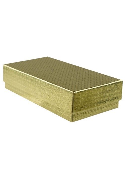Gold Diamond - Rigid Candy Box - Lid & Base - (1/4 lb) 6-1/2 x 3-1/2 x 1-1/2"