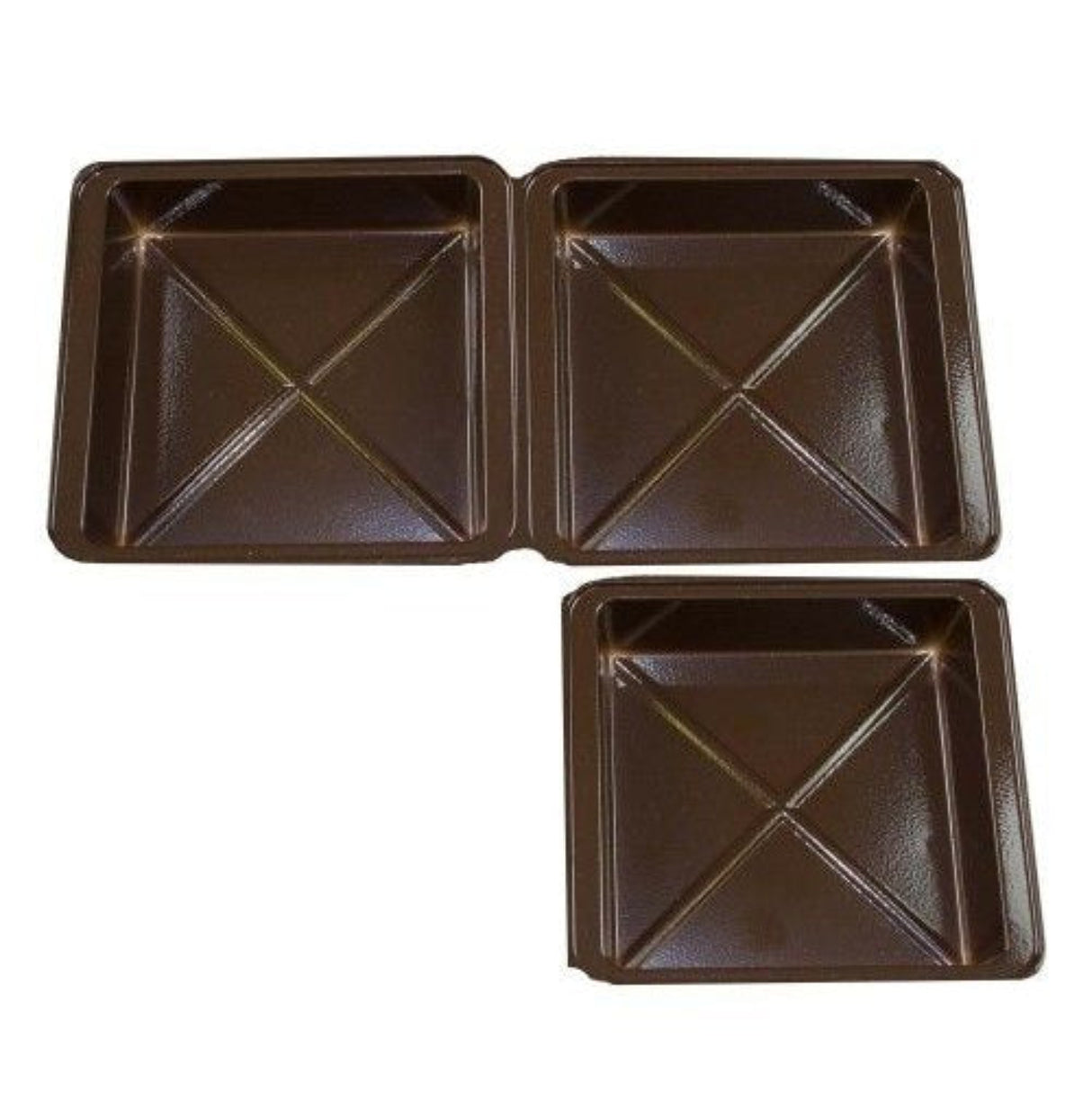 Brown - Candy Tray - (1/8 lb & 1/4 lb) 6-1/2 x 3-1/2"